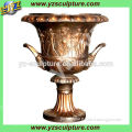 antique home decorative cast brass plants pot